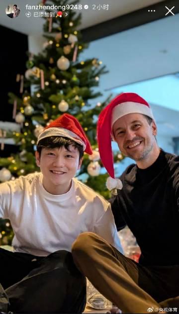 Fan Zhendong and Timo Boll Share Heartwarming Christmas Photo